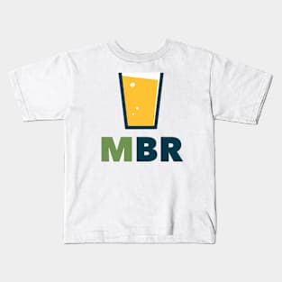 Milwaukee Beer Review glass logo Kids T-Shirt